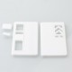 Authentic MK MODS Replacement Front + Back Cover Panel Plate for dotMod dotAIO V3 Kit - White, Acrylic (2 PCS)