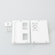 Authentic MK MODS Replacement Front + Back Cover Panel Plate for dotMod dotAIO V3 Kit - White, Acrylic (2 PCS)