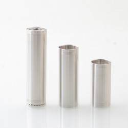 Minister Style Mechanical Mech Mod - Silver, 1 x 18350 / 18500 / 18650, 20mm Diameter