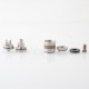 Rekavape Monarchy OST-R Moyard Style MTL RTA Atomizer - Silver, 316SS + POM + PCTG, 4.5ml, Air Pin 1.0, 1.2, 1.5, 1.8mm, 22mm