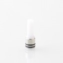 Taifun Boreas P-Line Style 510 Drip Tip - White, Stainless Steel + POM, for MTL Vaping
