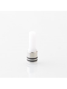 Taifun Boreas P-Line Style 510 Drip Tip - White, Stainless Steel + POM, for MTL Vaping