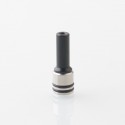 Taifun Boreas P-Line Style 510 Drip Tip - Black, Stainless Steel + POM, for MTL Vaping