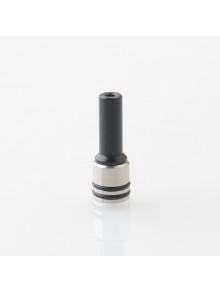 Taifun Boreas P-Line Style 510 Drip Tip - Black, Stainless Steel + POM, for MTL Vaping