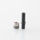 Taifun Boreas P-Line Style 510 Drip Tip - Black, Stainless Steel + POM, for MTL Vaping