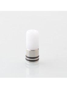 Taifun Boreas Style 510 Drip Tip - White, Stainless Steel + POM, for MTL Vaping