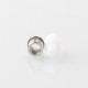 Taifun Boreas Style 510 Drip Tip - White, Stainless Steel + POM, for MTL Vaping