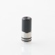 Taifun Boreas Style 510 Drip Tip - Black, Stainless Steel + POM, for MTL Vaping