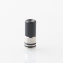 Taifun Boreas Style 510 Drip Tip - Black, Stainless Steel + POM, for MTL Vaping
