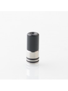 Taifun Boreas Style 510 Drip Tip - Black, Stainless Steel + POM, for MTL Vaping