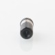 Taifun Boreas Style 510 Drip Tip - Black, Stainless Steel + POM, for MTL Vaping