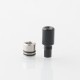 Taifun Boreas Style 510 Drip Tip - Black, Stainless Steel + POM, for MTL Vaping