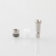Taifun Boreas Pro Style 510 Drip Tip - White, Stainless Steel + POM, for MTL Vaping
