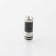 Taifun Boreas Pro Style 510 Drip Tip - Black, Stainless Steel + POM, for MTL Vaping