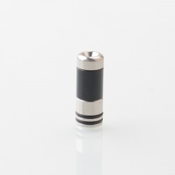 Taifun Boreas Pro Style 510 Drip Tip - Black, Stainless Steel + POM, for MTL Vaping