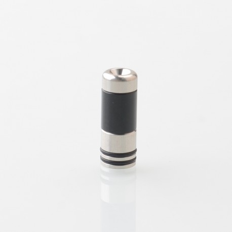 Taifun Boreas Pro Style 510 Drip Tip - Black, Stainless Steel + POM, for MTL Vaping