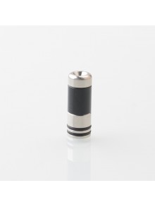 Taifun Boreas Pro Style 510 Drip Tip - Black, Stainless Steel + POM, for MTL Vaping