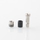 Taifun Boreas Pro Style 510 Drip Tip - Black, Stainless Steel + POM, for MTL Vaping