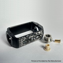 Capsule Style Replacement Boro Tank to 510 Adapter - Black White