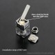 Authentic YFTK VIP-D Film Dot Tank for DotMod dotAIO Mod - Silver, Compatible with 857 + TMD + PNP + GTX Core Coil