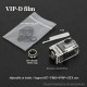 Authentic YFTK VIP-D Film Dot Tank for DotMod dotAIO Mod - Silver, Compatible with 857 + TMD + PNP + GTX Core Coil