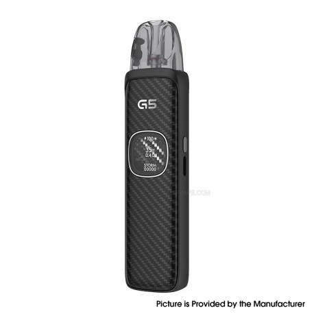 [Ships from Bonded Warehouse] Authentic Uwell Caliburn G5 35W Pod System Kit - Black Carbon, 1600mAh, 3ml, 0.4ohm / 0.6ohm