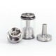 SXK Minister Style MTL RTA Rebuildable Tank Atomizer - Silver, 4.5ml, Air Pin 0.8 / 1.0 / 1.2 / 1.4 / 1.5 / 1.6 / 2.0mm, 20mm