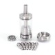 SXK Minister Style MTL RTA Rebuildable Tank Atomizer - Silver, 4.5ml, Air Pin 0.8 / 1.0 / 1.2 / 1.4 / 1.5 / 1.6 / 2.0mm, 20mm