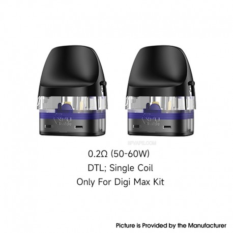 [Ships from Bonded Warehouse] Authentic GeekVape J Pod Cartridge for Digi Max Kit - 0.2ohm (2 PCS)