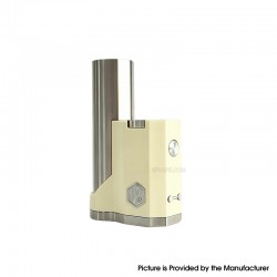 Rekavape 415 Stealth Rikimaru Style Ti DNA60C SBS Box Mod - Beige, Titanium + PPS, VW 1~60W, 1 x 18650, Evolv DNA60C Chipset