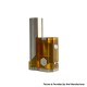 Rekavape 415 Stealth Rikimaru Style Ti DNA60C SBS Box Mod - Matte PEI, Titanium + PEI, VW 1~60W, 1 x 18650, Evolv DNA60C Chipset