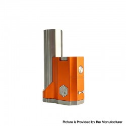 Rekavape 415 Stealth Rikimaru Style Ti DNA60C SBS Box Mod - Orange, Titanium + Aluminum Alloy, VW 1~60W, 1 x 18650, DNA60C Chip