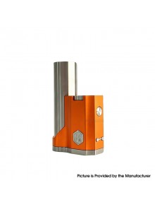 Rekavape 415 Stealth Rikimaru Style Ti DNA60C SBS Box Mod - Orange, Titanium + Aluminum Alloy, VW 1~60W, 1 x 18650, DNA60C Chip