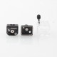 YFTK DotShell 2 DotShell2 Style RBA Tank Kit for dotMod dotAIO V1 / V2 AIO Pod - Black, 1.0, 1.2, 1.3, 1.5, 2.0mm