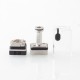 YFTK DotShell 2 DotShell2 Style RBA Tank Kit for dotMod dotAIO V1 / V2 AIO Pod - Silver, 1.0, 1.2, 1.3, 1.5, 2.0mm
