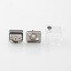 YFTK DotShell 2 DotShell2 Style RBA Tank Kit for dotMod dotAIO V1 / V2 AIO Pod - Silver, 1.0, 1.2, 1.3, 1.5, 2.0mm
