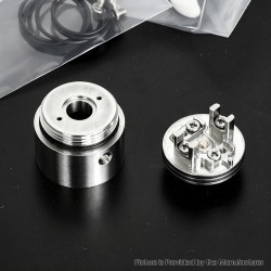 YFTK FEV Extreme Base kit V2 for Flash e-Vapor V4.5 / V4.5S+ Style RTA Atomizer - Silver