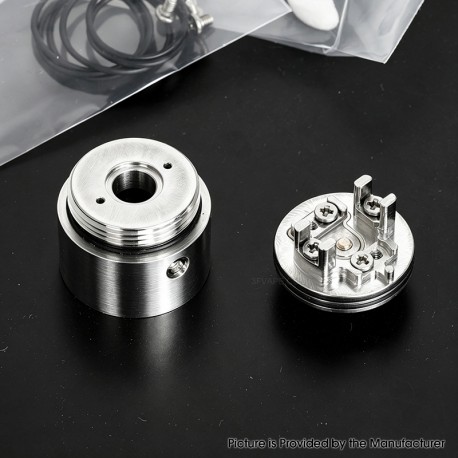YFTK FEV Extreme Base kit V2 for Flash e-Vapor V4.5 / V4.5S+ Style RTA Atomizer - Silver