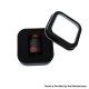 Authentic ThunderHead Creations Blaze Solo RDA Replacement Top Cap with Drip Tip - Black Red, Aluminum + Resin