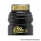 Authentic ThunderHead Creations Blaze Solo RDA Replacement Top Cap with Drip Tip - Black Gold, Aluminum + Resin