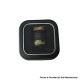 Authentic ThunderHead Creations Blaze Solo RDA Replacement Top Cap with Drip Tip - Black Gold, Aluminum + Resin