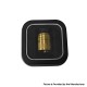 Authentic ThunderHead Creations Blaze Solo RDA Replacement Top Cap with Drip Tip - Gold, Stainless Steel + Resin