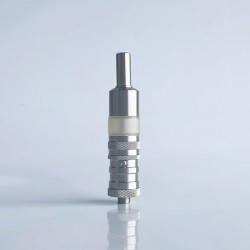 RekaVape FeV Flash-e-Vapor VS Dual Style RTA Rebuildable Tank Atomizer - Silver, 3.0ml, 316SS + PSU, 17mm Diameter