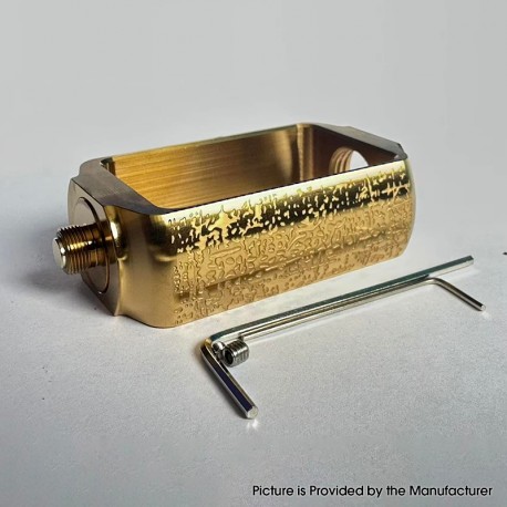 Capsule Style Replacement Boro Tank to 510 Adapter - Textured Gold