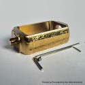 Capsule Style Replacement Boro Tank to 510 Adapter - Textured Gold