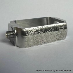 Capsule Style Replacement Boro Tank to 510 Adapter - Textured Silver