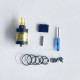 RekaVape Four One Five 415V2 415 V2 Style Short MTL RTA Atomizer - Black, 316SS + PEI, 22mm, Diameter
