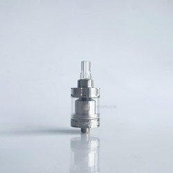 RekaVape Four One Five 415V2 415 V2 Style Short MTL RTA Atomizer - Silver, 316SS + PC, 22mm, Diameter