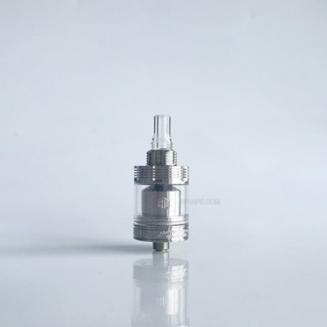 RekaVape Four One Five 415V2 415 V2 Style Short MTL RTA Atomizer - Silver, 316SS + PC, 22mm, Diameter