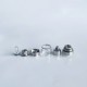RekaVape Four One Five 415V2 415 V2 Style Short MTL RTA Atomizer - Silver, 316SS + PC, 22mm, Diameter